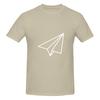 White Paper Plane Aeroplane Airplane Glider Lightweight Tshirt Commuting Casual Antistatic Basic Tee