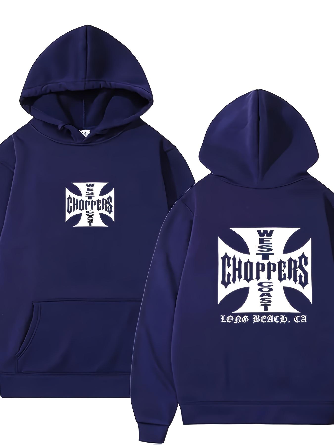 

Men s Coast Long Beach CA Print Stretch Polyester Spandex Blend Heavyweight Pullover for Autumn Winter Casual Streetwear S