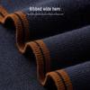 Men's Cashmere Mulberry Silk Blend Long-Sleeve Polo Shirt