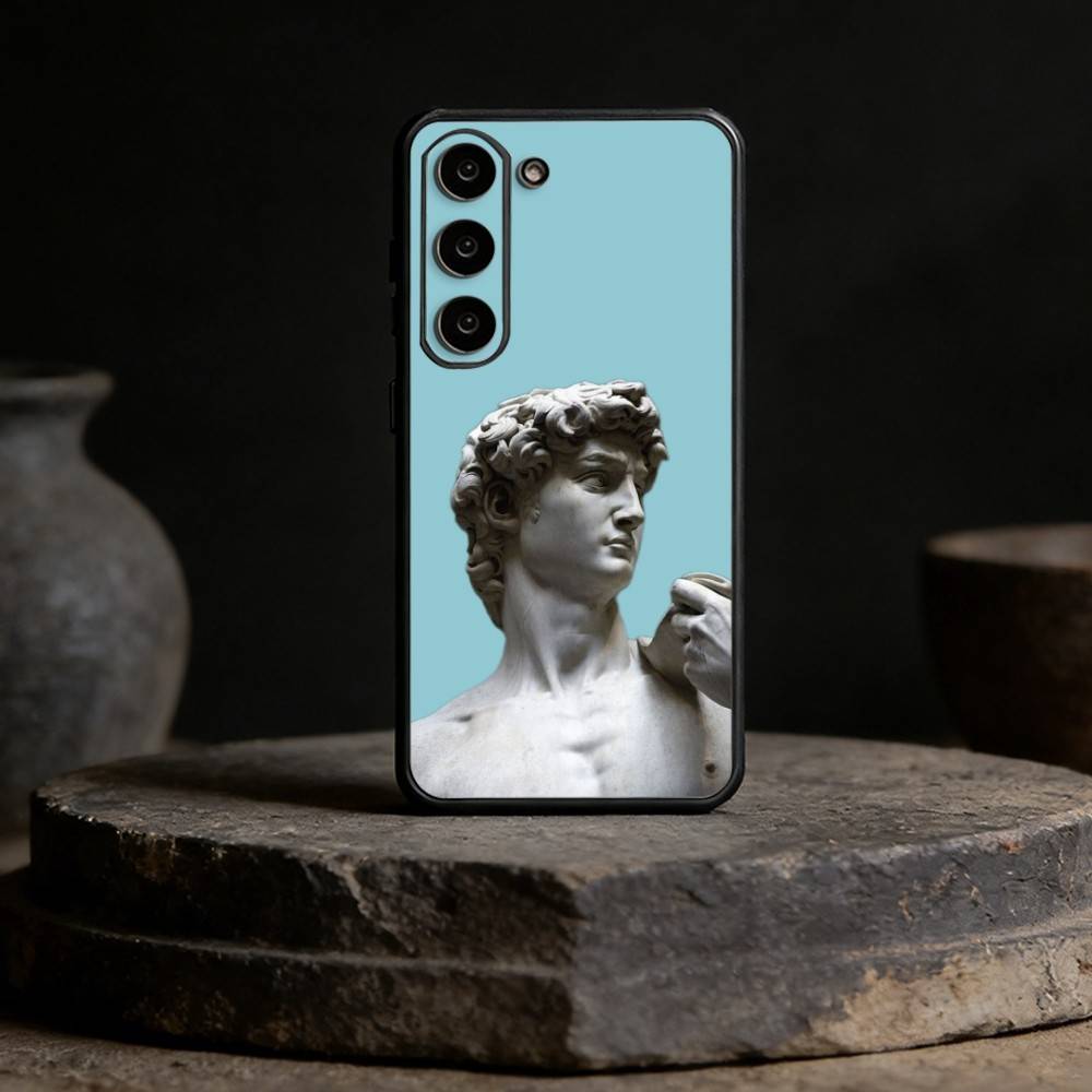 Art Aesthetic David Eyes Phone Case For Samsung Galaxy A13,21s,22,31,32,52,53,71,72,73,Soft Black Cover