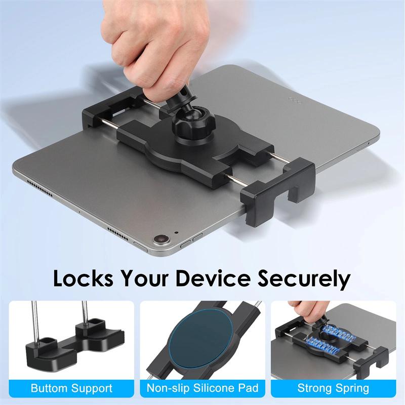 Large Sucker 360 Rotation 4.7-12.9" Car Tablet Holder Mount Stand Stents For Ipad Pro Mini 2 3 4 Air 2 Samsung S8 S9 Xiaomi Asus