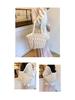 Women's Large Woven Straw Tote Bag - 2025 Summer Beach & Fashion Bucket Style