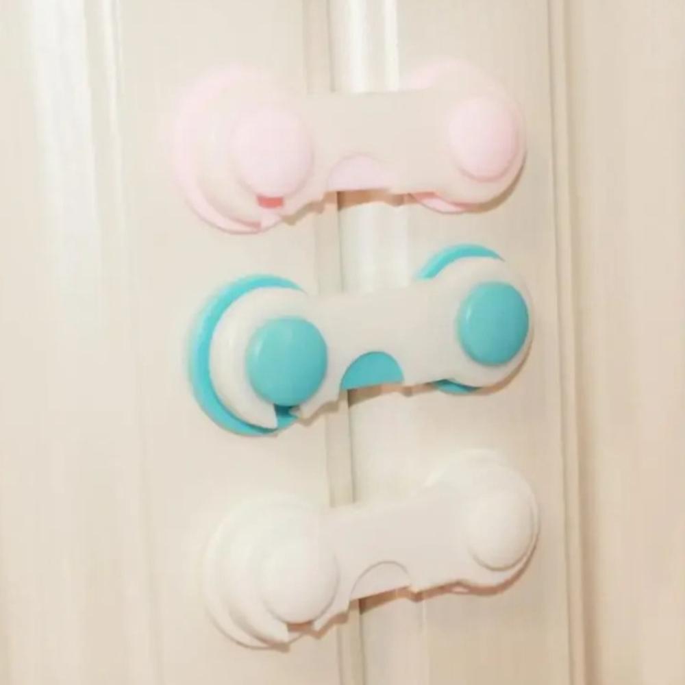 5Pcs Child Safety Lock Anti-Pinch Cabinet Locks for Drawer Door & Refrigerator Home Security Protection Buckle for Kids