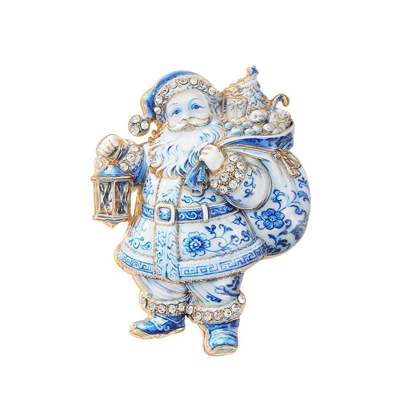 Christmas Themed Brooch Sparkly Rhinestone Cute Designs For Holiday Wear Christmas Party Gifts Fashion Jewelry