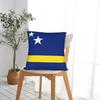 Flag Of Curacao Soccer Football Square Pillow Cases  Cushion Covers Customized Polyester Decorative Pillowcase for Bed 18"