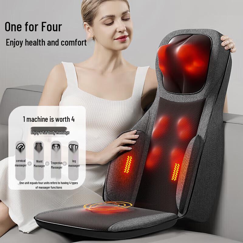 Aux Full Back and Waist Massage Cushion with Heat
