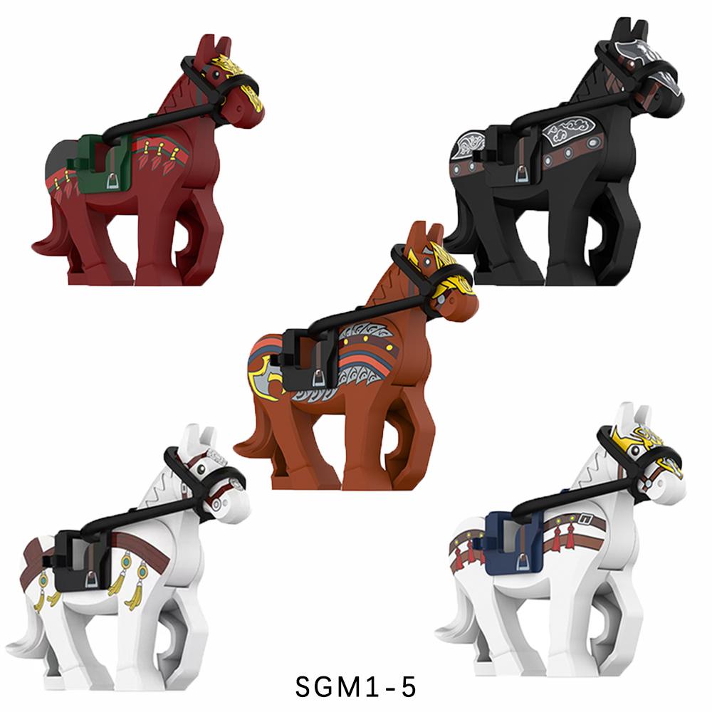 Middeleeuws Oorlogspaard Cavalerie Soldaat Bouwstenen Set Oude Militaire Bakstenen Actiefiguren Leger Speelgoed Educatief Cadeau