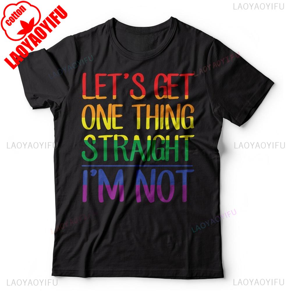 Funny LGBTQ Tshirt Birthday Gift Gay Lesbian Fun Mens Unisex T Shirt Men Women Universal Creative Design Cotton Summer Tee Tops