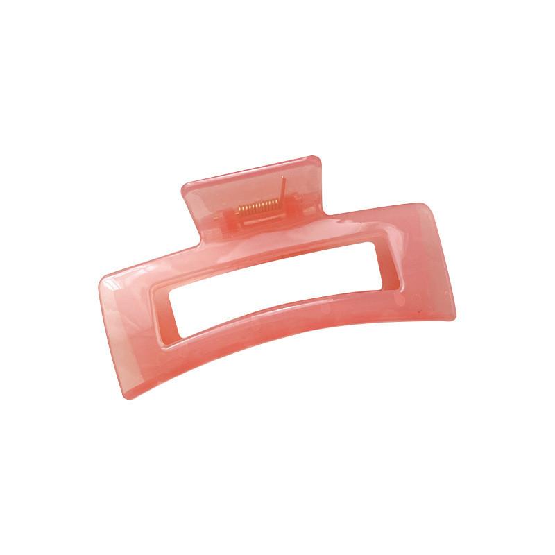 Stylish 10.5cm Thick Jelly Color Square Hair Claw Clip For Women Elegant Design