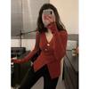 Maglioni a maniche lunghe con scollo a V, stampati in tinta unita, casual, autunno inverno, da donna