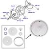 For Polaris 280 Pool Cleaner Wheel Kit C6 Large Wheel C10 Tire C66 Axle with Sand Guard for Enhanced Performance