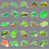 50 Chameleon Doodle Personality Cartoon Animal Children's Decoration Mobile Phone Case Water Cup Suitcase Sticker Waterproof