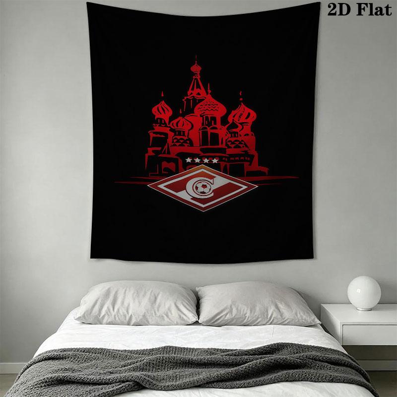 Spartak Moscow Dash Wall Hanging Printed Fabric Blanket Decorative Tapestries for Bedroom Living Room Home Decor