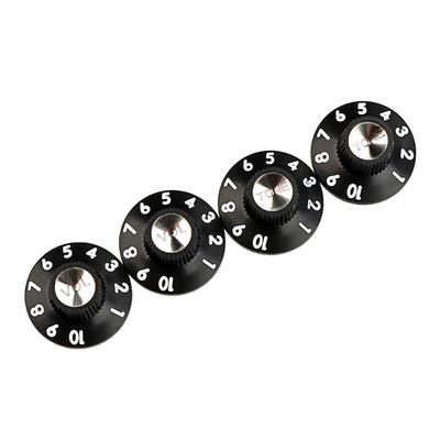 4Pcs Electric Guitar Volumes Tone Knob Potentiometer Caps Plastic Speed Volumes Tone Control Knob Guitar Accessories