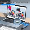 USB Type-C Docking Station with One-Button Screen Stop, High-Speed USB 3.0, HD TV Projection, Lightweight Aluminum Converter.
