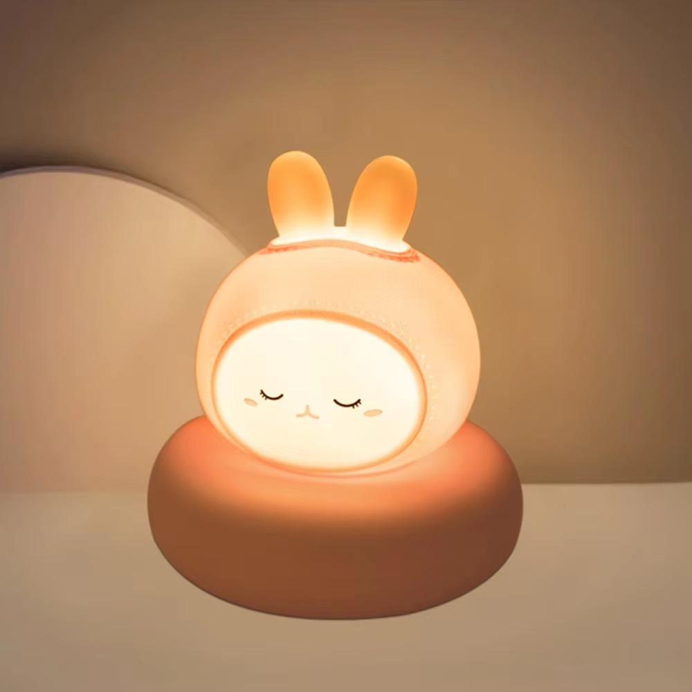 Dimmable Animal Night Light 3 Level Dimmable USB Rechargeable Sleeping Lamp Cute Design Novelty Style Breastfeeding Nightlight