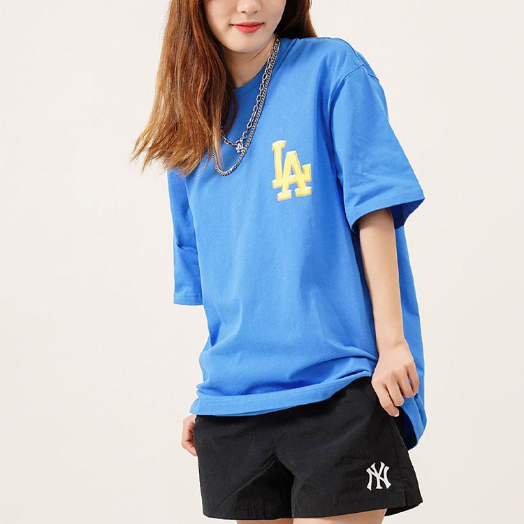 New MLB T Shirts Unisex Blue 3ATSE1123-07BLS