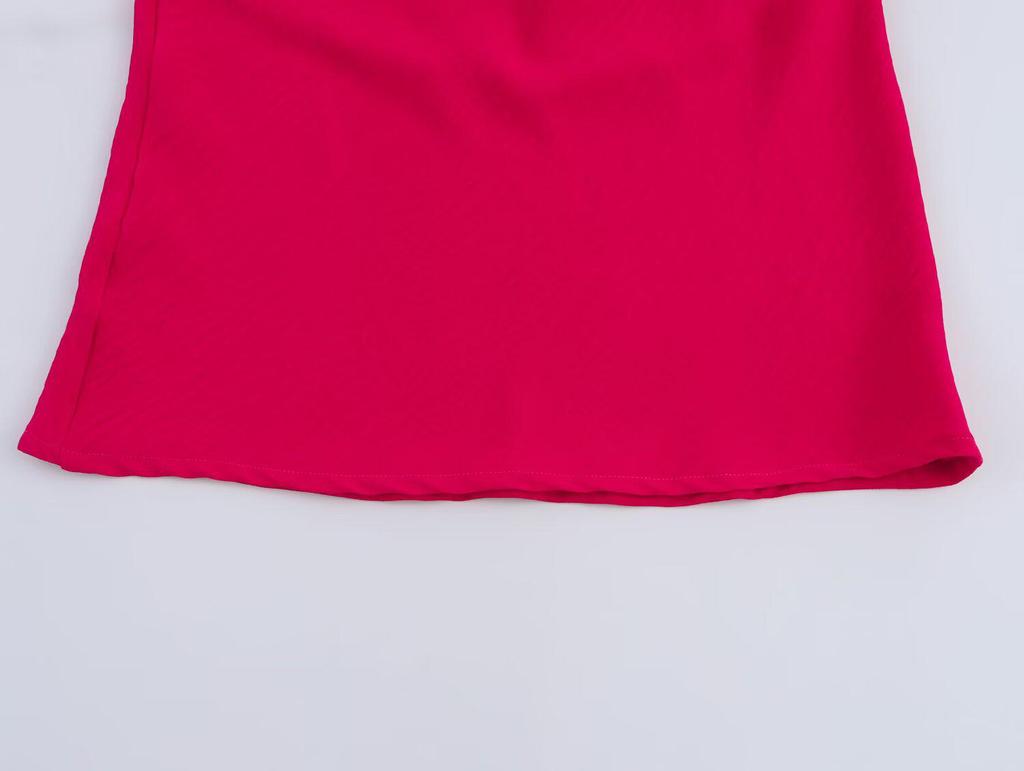 2025 Spring Women's European & American Style Fashionable Gold-Embellished Sleeveless Top