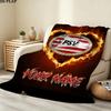Custom Name,PSV Printed Flannel Blanket, Soft Throw for Bedroom Sofa, Washable, Christmas Present, Great Gift.