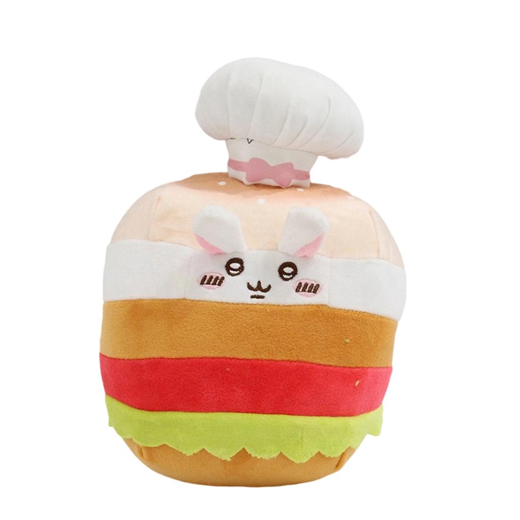 Cartoon Burger Toy Usa Chigi Chef Star Pijie Pig Plush Doll Decoration