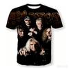 Saxon 3D Print Sport Quick-dry Breathable Men T-shirt Hip-hop Heavy Metal Punk Rock Band Street Casual Fashion Short-sleeve Top