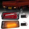 Syncnika LED Tail Lights for Toyota Hijet Set of Compatible with Genuine Waterproof and with Sequential Turn Signals and Clear Lens Red Lens [New