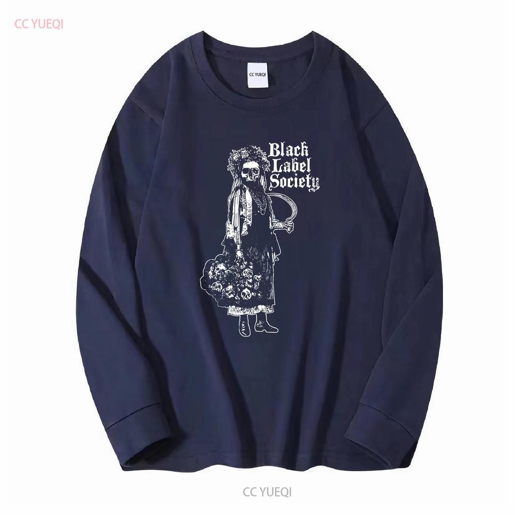 Ladies Black Label Society Grim Reaper Rock Official T Shirt Womens Girls vintage Washed Casual fashion Slightly Breathable