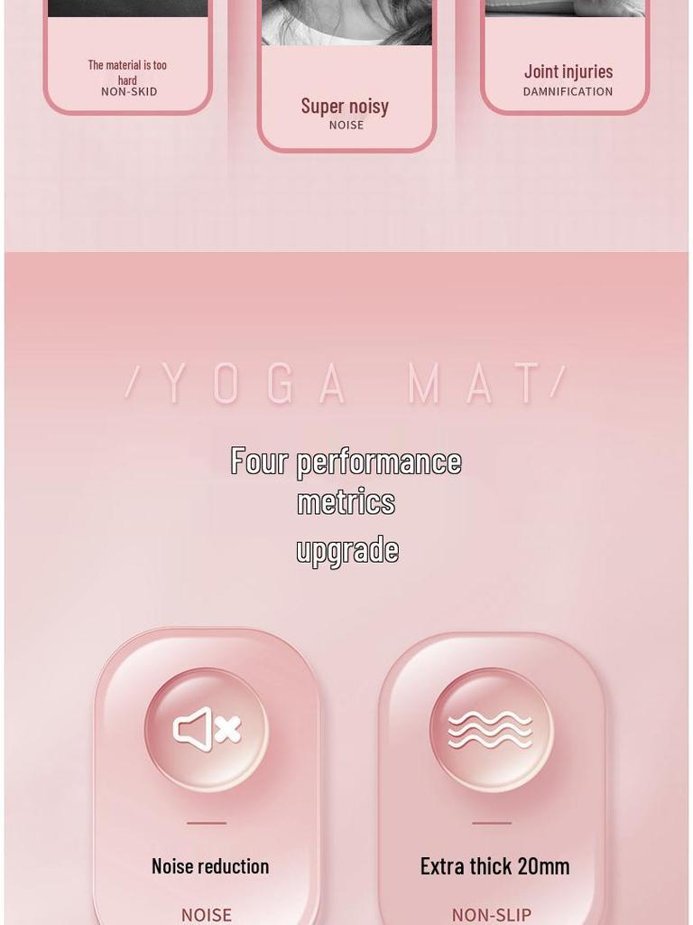 Verdickte & Extragroße Yogamatte für Anfänger - Unisex Heim-Trainingsmatte