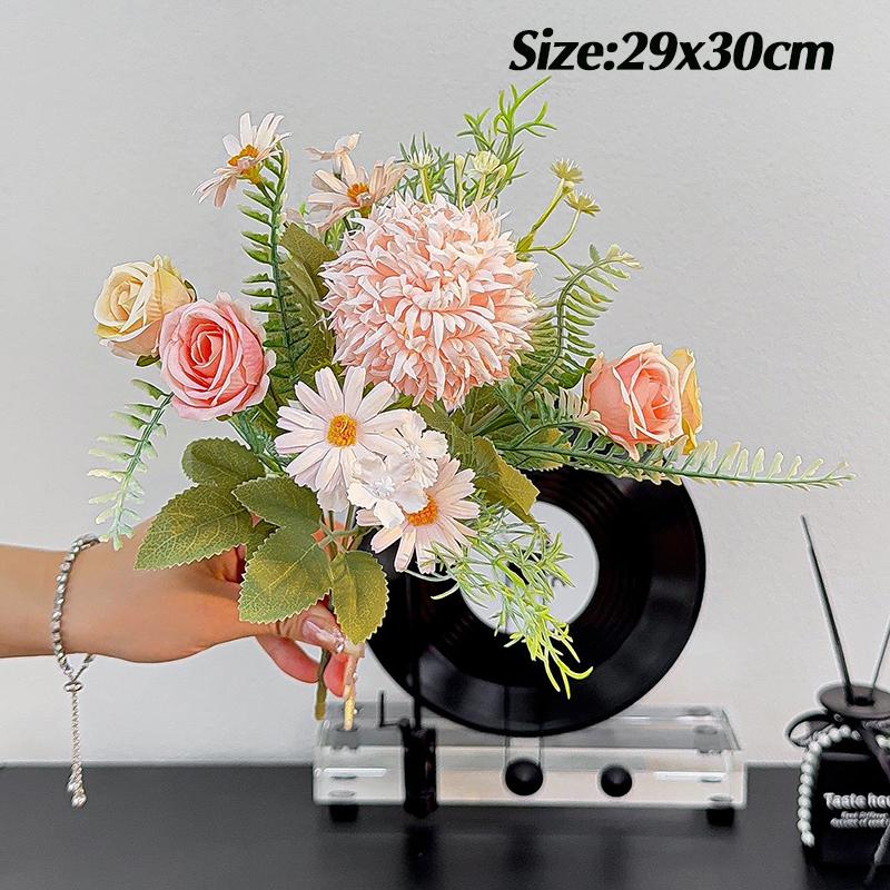 Fake Plants Artificial Flower Bunch Room Decor Decorative Fake Flower Desk Accessories Wedding Party Flower Supplies