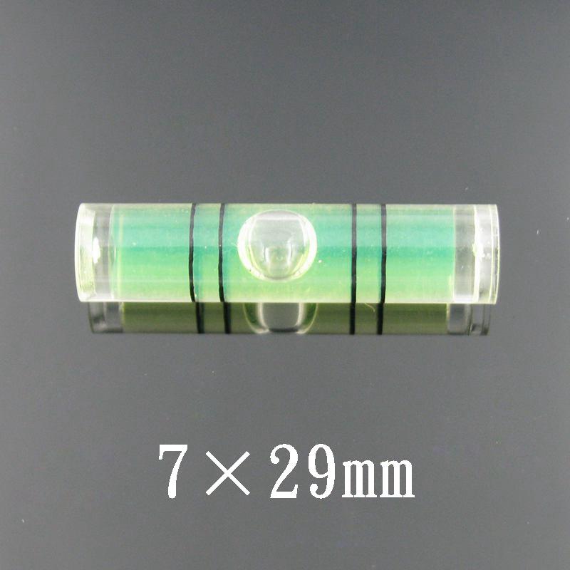 Acrylic Tubular Spirit Level Mini Cylinder Plastic Vial Water Level Indicator 1Pcs