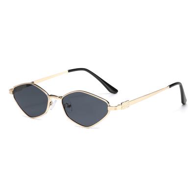 Polygon Metal Sunglasses For Women Small Metal Frame Trendy Shades Design Luxury Sun Glasses Uv400 Eyewear