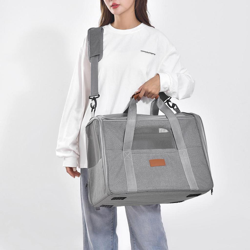 Portable Foldable Cat Backpack: Breathable, Handheld & Shoulder Design with Large Capacity