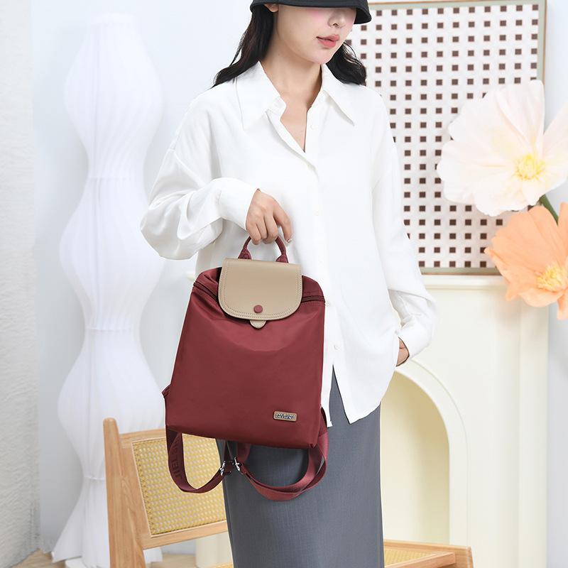 Leisure Bag Waterproof Nylon Cloth Bag Jielangshi New Backpack Large Capacity Women's Commuter Travel Bag