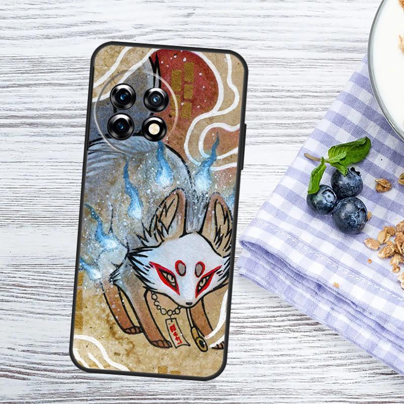 Japanese Style Fox Case For OnePlus Nord 5 CE 3 4 Lite N20 N30 OnePlus 15 15R 13 13T 10T 10 11 12 12R 13R Cover