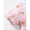 Girls' Pink Lapel Dress Baby Short-Sleeved Pure Cotton Babydoll Shirt Kidsren's Summer Dress Kidsren's Embroidered Princess Dress