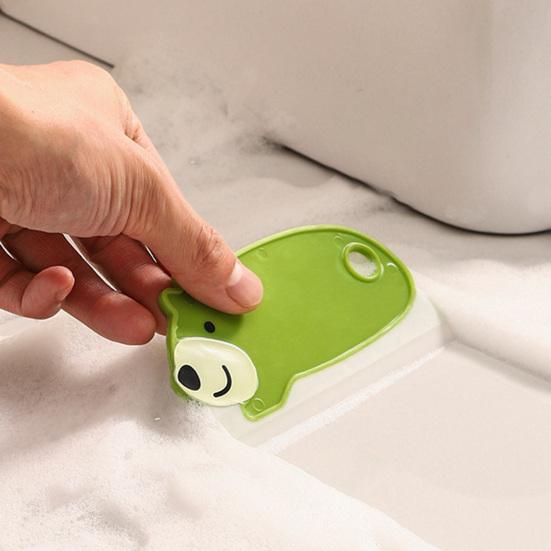 Water Wiper Cartoon Design Soft Scraping Strip Easy Clean Wiper Glass Mirrors Windows Bathroom Surfaces Wiper
