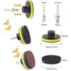 104PCS Car Headlight Restoration Kit - 3Inch Sanding Discs, Wool & Sponge Buffing Pads, Interface Pad For Car Washing, Cleaning, Waxing