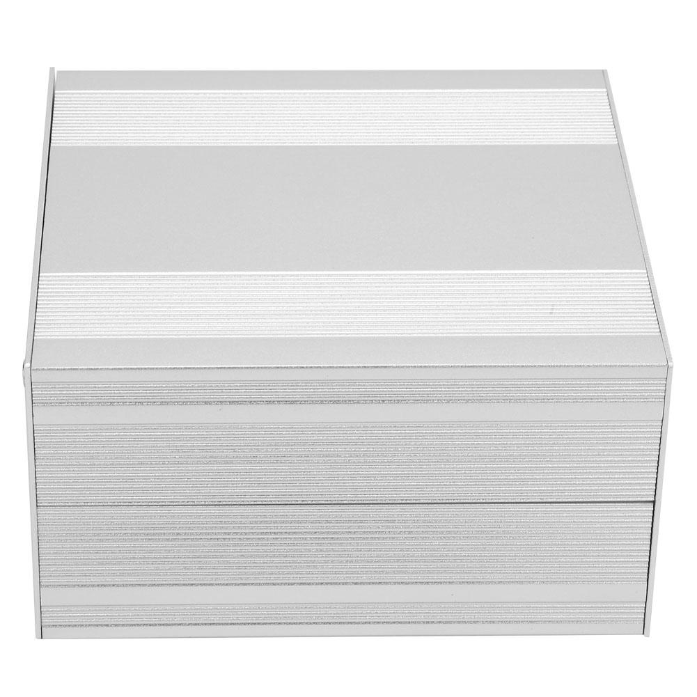 Aluminium Gehäuse Silber DIY Elektronische Leiterplatte Projekt PCB Instrumentenkasten