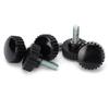 5Pcs Clamping Knob Screw Handgrips Male Thread Hand Tightening Fasteners M8x32x20
