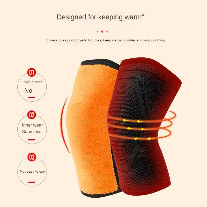 Knieschoner, Warme Kniebandagen, Plus Samt für Alte Kalte Beingelenke, Damen Unterwäsche zum Radfahren und Winddicht, Herren Winter Windschutz