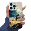 Oil Painting Wheat Field iPhone Case for Models 13, 14, 15Pro, 16Pro, 17: High-End Landscape Design.
