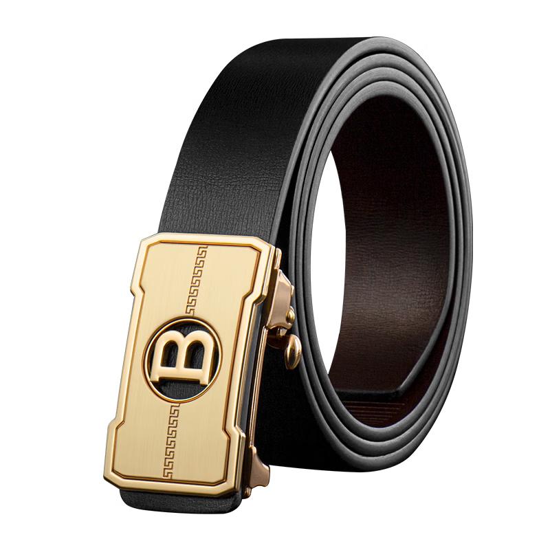 

LUCKY LION Men s Automatic Buckle Leather Belt 115cm