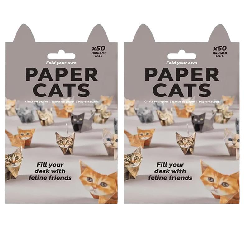 150/100/50pcs DIY Paper Cats Dogs Dinosaurs Folding Animal Creative Papercraft Kit Handmade Activity for Adults & Kids Cute Gift