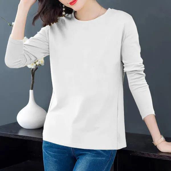 Spring Daisy Print T-shirt Long Sleeve Pullover Boutique Bottoming Shirt Casual Loose Shirt Women