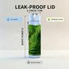 1PC Green Snake Reptile Head Portrait Print 750ml Color Plastic Sports Water Bottle Leakproof Flip Straw Lid Suitable for Sports Office Home Use