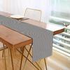 Decorative Table Cover for Home Modern Geometric Runner, Black And White Checkered Minimalist Decoration 72 Inch Striped Runner Dining Decor