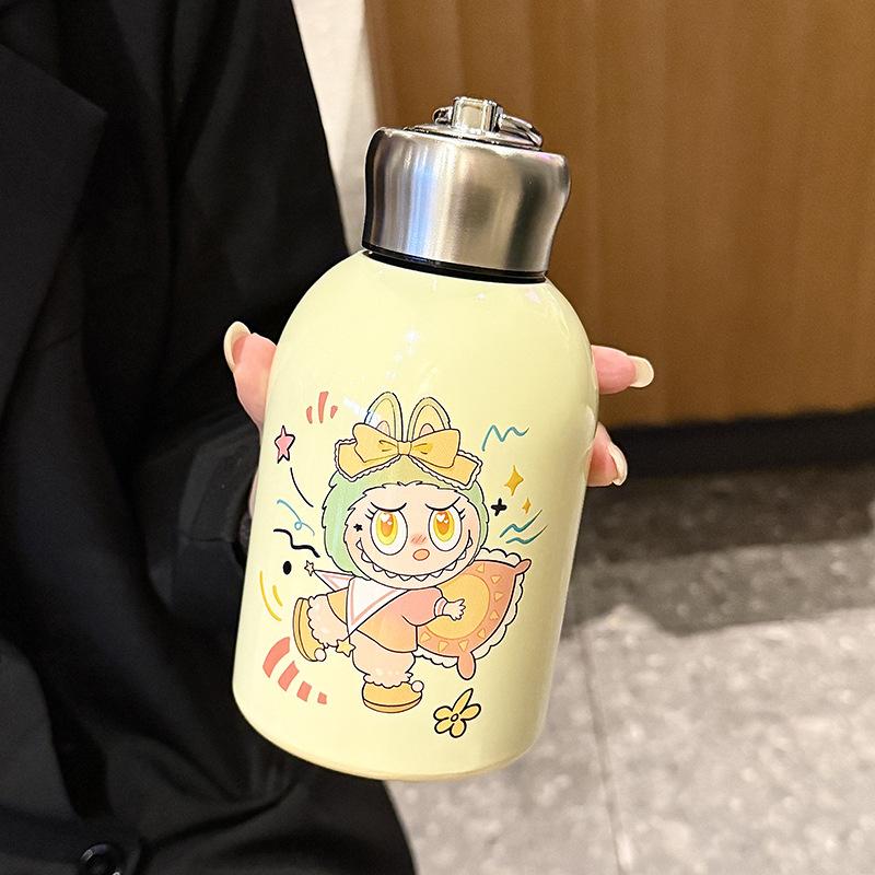 Little Fatty Ding Thermos Cup Cartoon Portable Big Belly Cup Outdoor Portable Accompanying Direct Drinking Cup