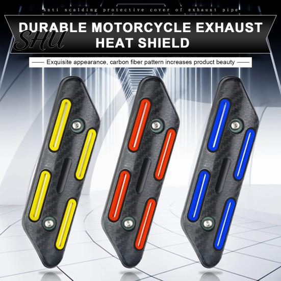 High Temperature Resistant Exhaust Pipe Shield Motorcycle Cover Anti-scalded Heat Insulation Universal Motorbike Sturdy Tube Trim Protector