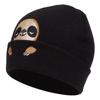 Cute Sloth Embroidery Knitted Cap For Autumn And Winter Outdoor Women Men Warm Beanie