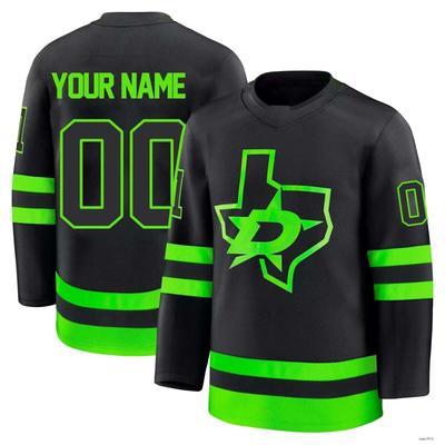 NEU! Personalisiertes Dallas Star Eishockey T-Shirt Eishockey Team All-Over-Print Geschenk Von Fans gemacht
